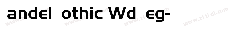 Handel Gothic Wd Reg字体转换
